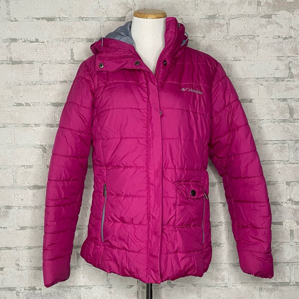 Columbia | Hot Pink Puffer Hooded Winter Jacket